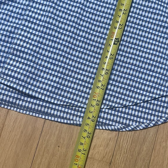 Robert Graham Dress Shirt Mens L Blue Floral Flip Cuff Button Up Long Sleeve - Picture 8 of 9